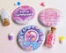 Holographic Pastel Kawaii 1.7' button badge | Fairy Kei, Yume Kawaii, Crying Anime Eye, Send Nudes, Tamagotchi | 