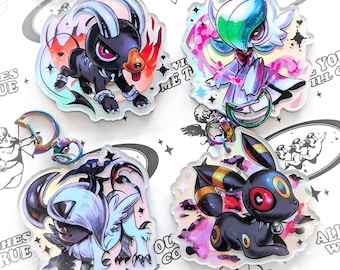 Dark Monster Holographic Keychains