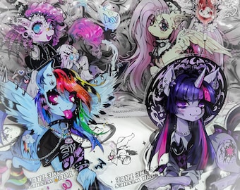 In Stock Alt Fashion Mane Six MLP  acrylic Standee