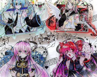 Digital Vocaloid holographic Big 4 inchs charm / Animecore Webcore