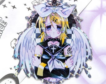 Angel Kagamine Rin Vocaloid Prismatic Vinyl Sticker