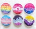 Kawaii Creepy Cute Drippy Guro LGBT Buttons | Lesbian Gay Bi Asexual Nonbinary Trans 