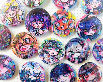 Danganronpa V3 Killing Harmony Button pins