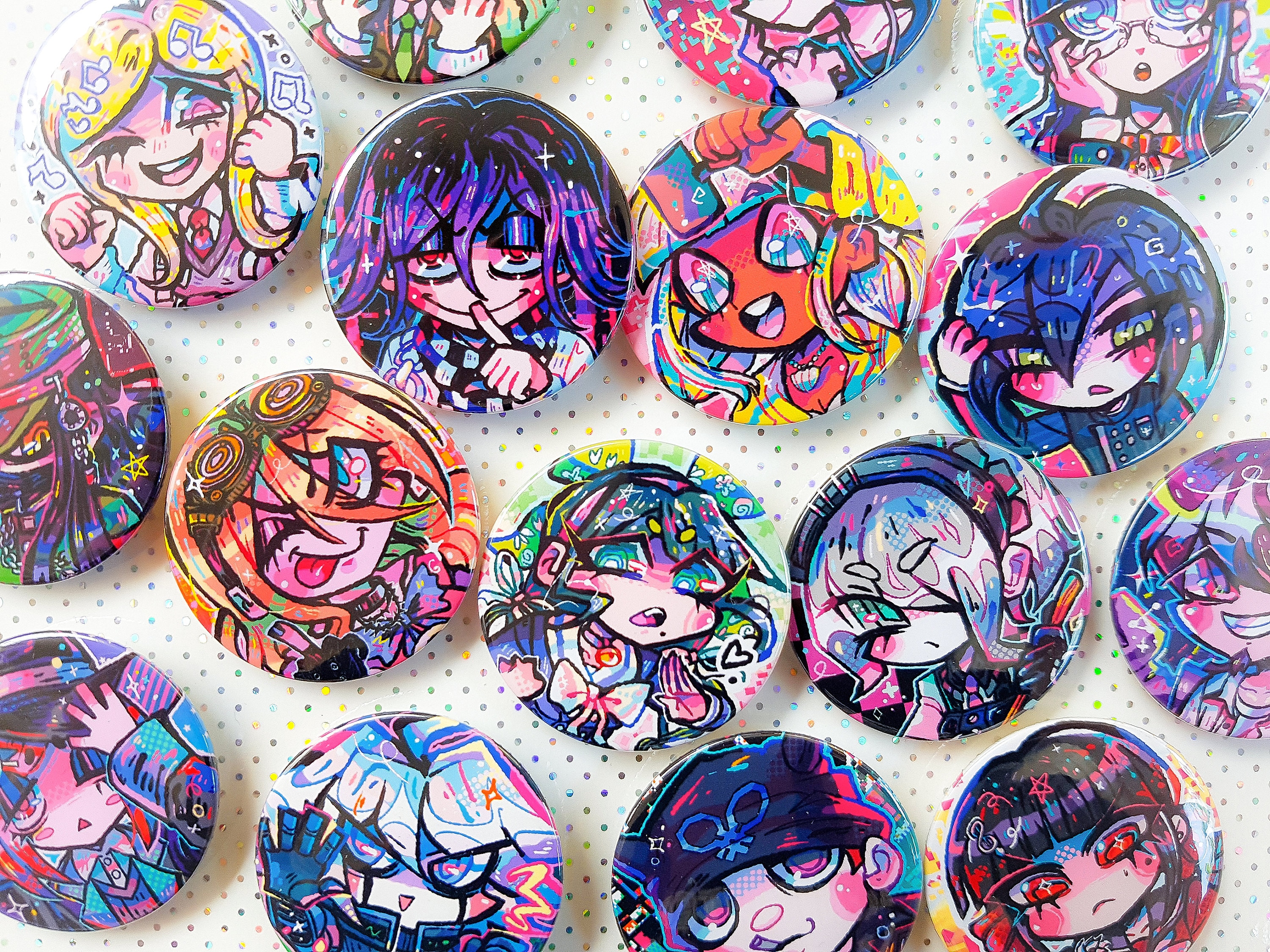 Danganronpa V3 Killing Harmony Button pins