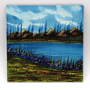 Original Watercolor Painting, Landscape Watercolor Painting, 6&quot; X 6&quot;