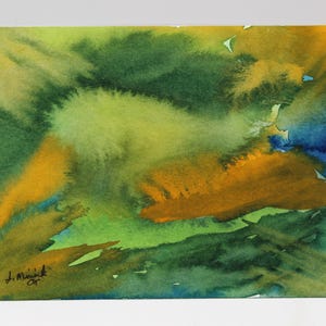 Original Watercolor Painting, Landscape Watercolor Painting, 5&quot; X 7&quot;