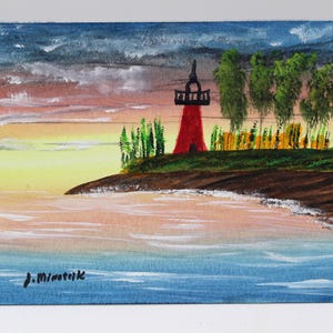 Original Watercolor Painting, Landscape Watercolor Painting, 5&quot; X 7&quot;
