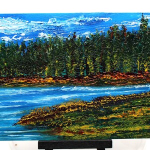 Original 5&quot; X 7&quot; Landscape Oil Painting - Pallet Knife Painting