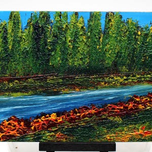 Original 5&quot; X 7&quot; Landscape Oil Painting - Pallet Knife Painting