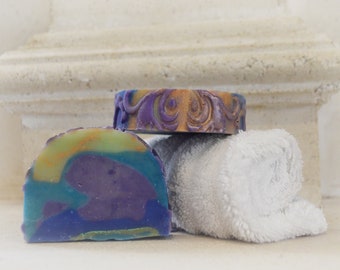 Lavender rainbow soap