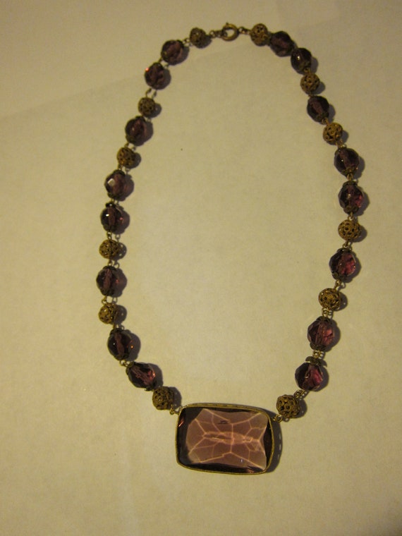 Incredible 1920s Ametheyst Necklace