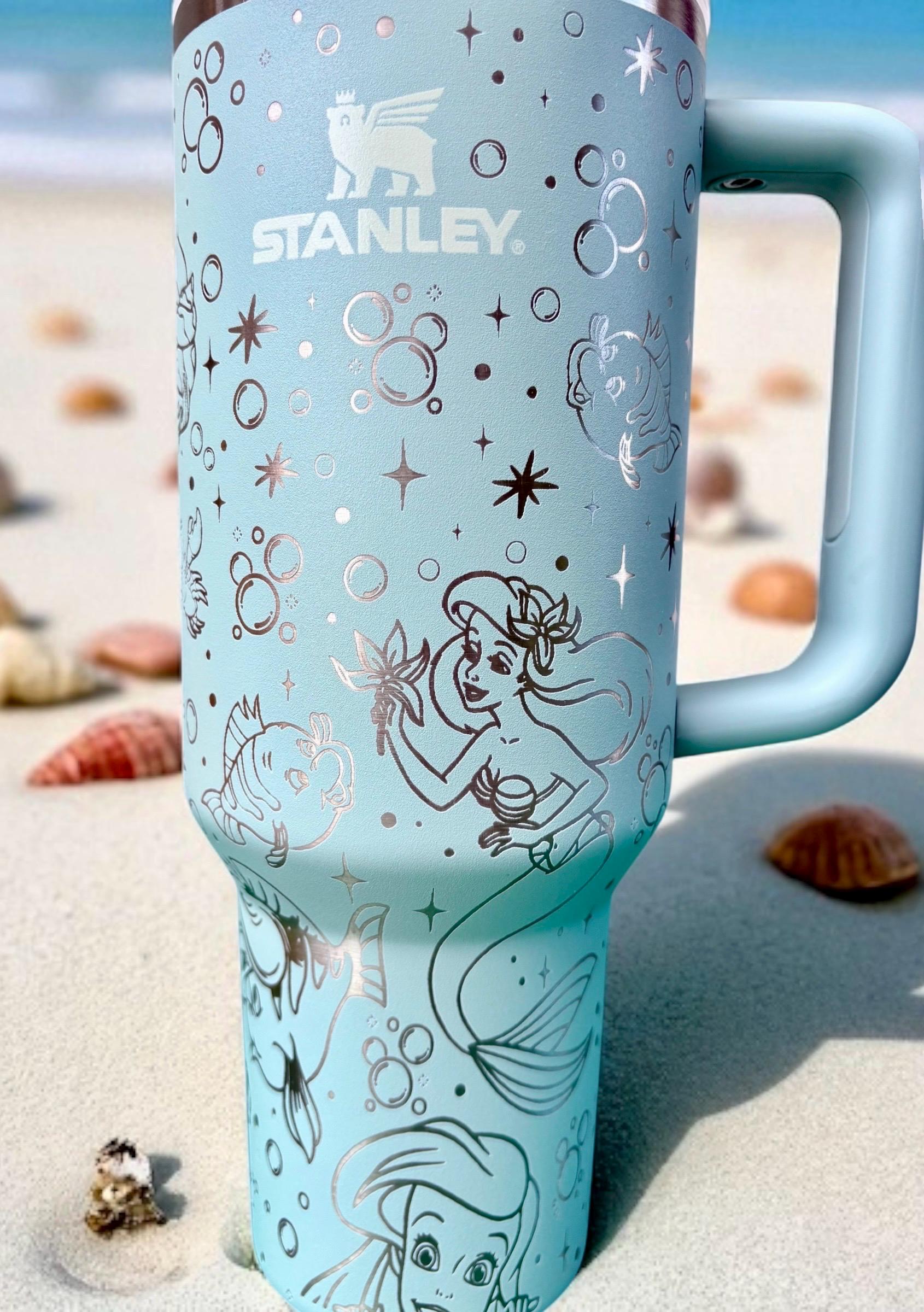 Little Mermaid Stanley Engraved Tumbler | Ariel Mermaid Laser