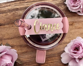 Antique Pink Stanley Topper | Mauve Gold Stanley Topper | Fall Topper Plate | Personalized Stanley 40 30oz Topper | Holiday Stanley Topper