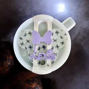 Spider Web Mouse Stanley Topper | Halloween Stanley Chroma Tumbler Topper | Spooky Season Topper | Stanley 40 oz Topper | Hey Boo Topper