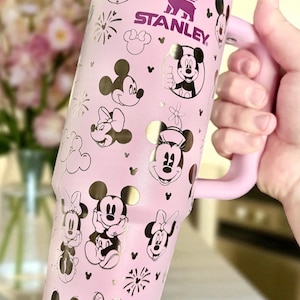Mickey Minnie Personalized Name Tumbler | Engraved Tumbler | Engraved Castle Disney Tumbler | Character Cup | Engraved Tumbler 30oz 40oz