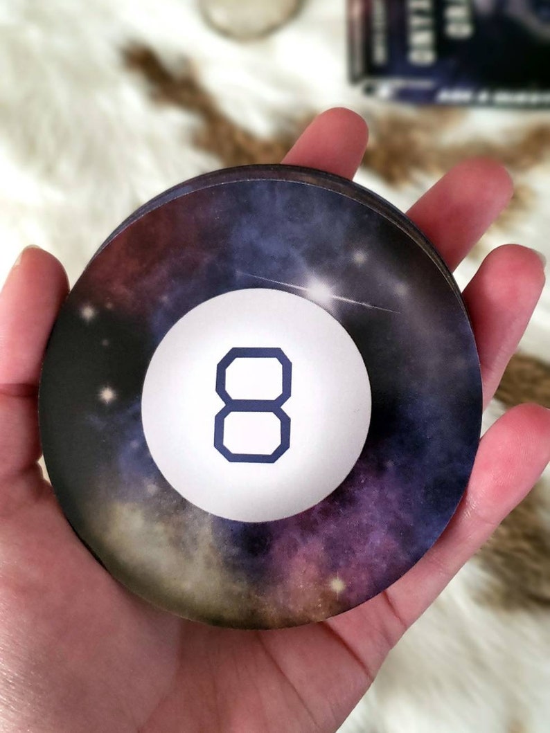 Magic 8 Ball Round Circle Oracle Tarot Card Deck Divination Etsy