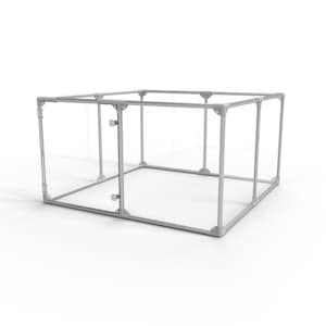 Lucidium Modern Acrylic Dog Pen - Medium (48&quot;W x 48&quot;D) or (72&quot;W x 24&quot;D) x 27&quot; Height
