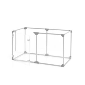 Lucidium Modern Acrylic Dog Pen -  Small (48&quot;W x 24&quot;D) x 27&quot;Height