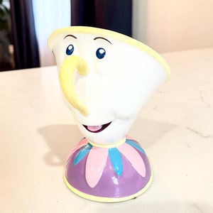 Vintage Walt Disney Beauty & The Beast Chip The Teacup Music Box