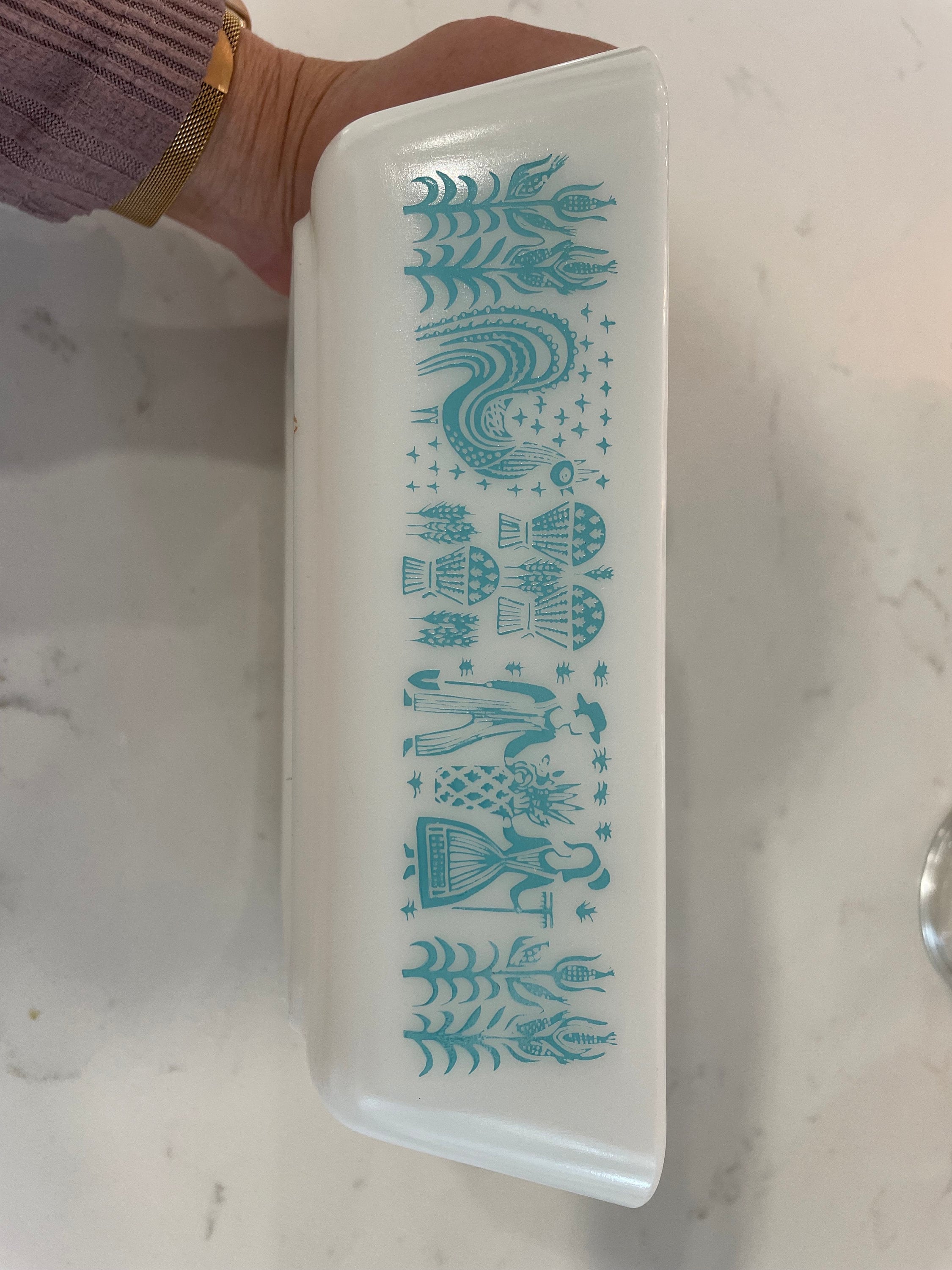 Set of 4 Vintage Pyrex Amish Butterprint Pattern Fridgies Set - Etsy