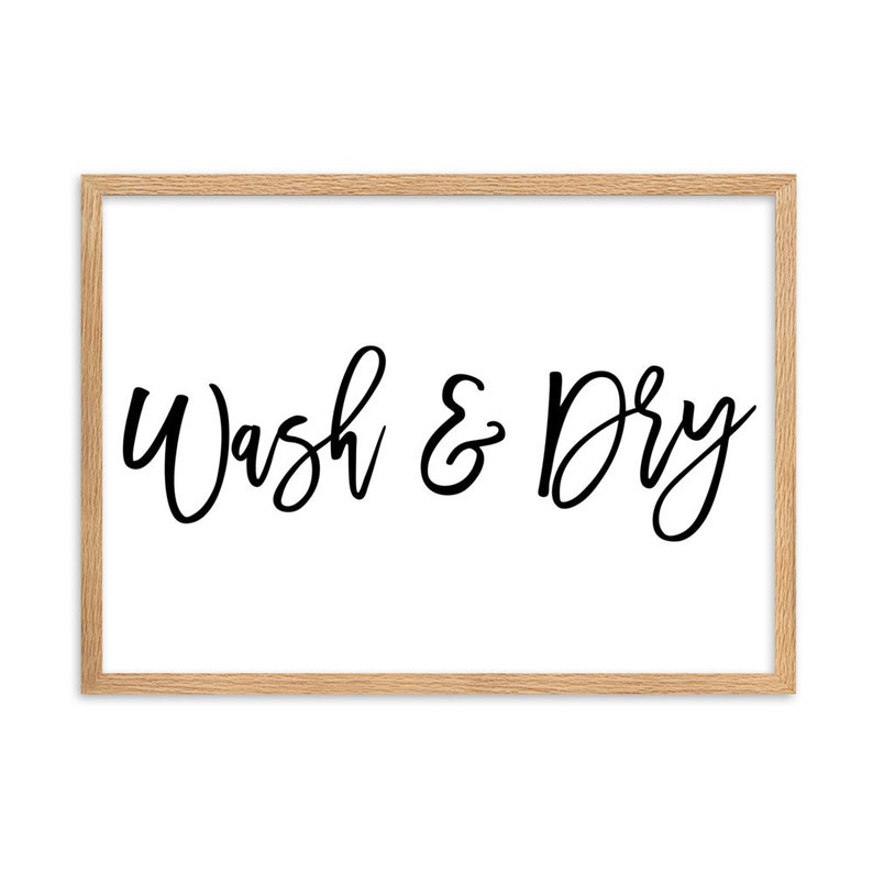 Wash and Dry Laundry Sign Laundry Room Decor Laundry Wall Sign - Etsy