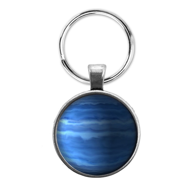 Aquarius Ruler Necklace KeyRing Stud Earrings Planet Uranus Jewelry KeyChain Finger Ring Drop Earrings Cufflinks Tie Clip