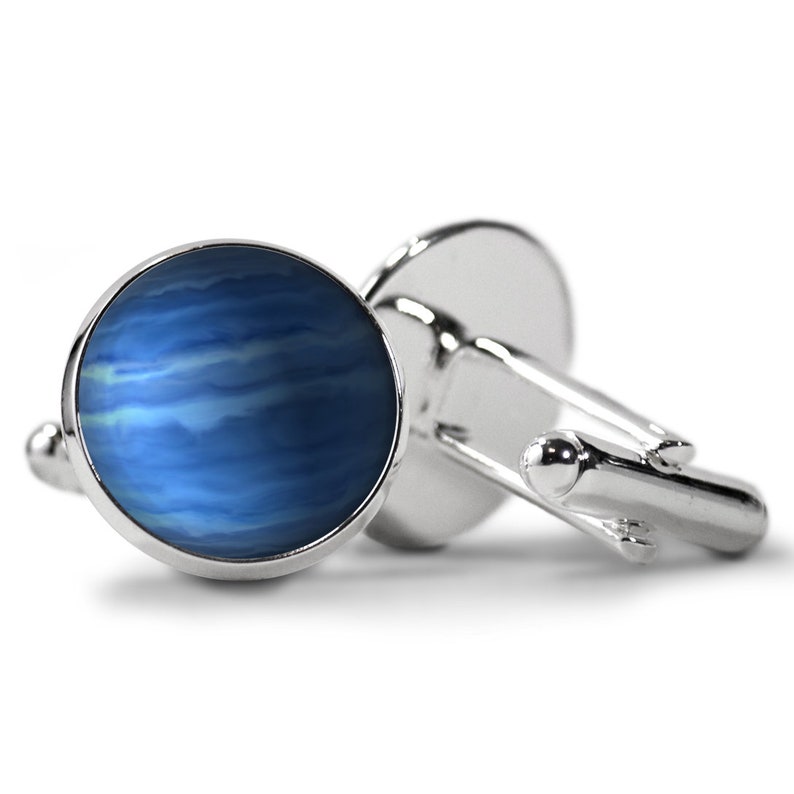 Aquarius Ruler Necklace KeyRing Stud Earrings Planet Uranus Jewelry KeyChain Finger Ring Drop Earrings Cufflinks Tie Clip