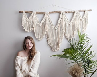 Extra Large Statement Macrame Wall Hanging Tapestry