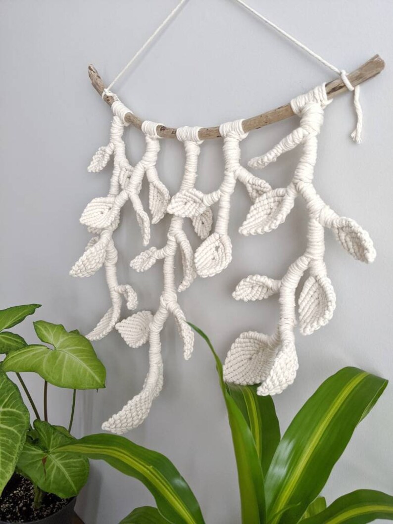 Macrame Wall Hanging // Vines and Leaves Tapestry // Macrame Etsy