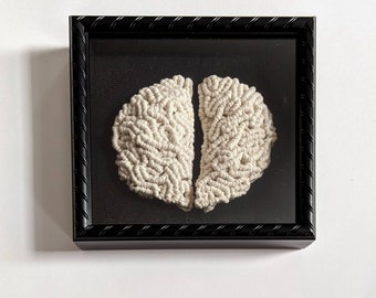 Macrame Brain Anatomical Wall Art