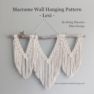 Macrame Wall Hanging Pattern, DIY Macrame, Learn Macrame, Beginner Macrame Pattern, Macrame tutorial, pdf macrame instructions