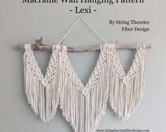 Makramee-Wandbehang-Muster, DIY Makramee, Makramee lernen, Anfänger Makramee-Muster, Makramee-Tutorial, PDF-Makramee-Anleitung