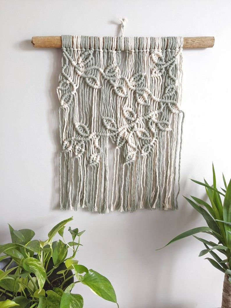 Macrame Vines and Leaves Wall Hanging // Boho Home Decor // Etsy