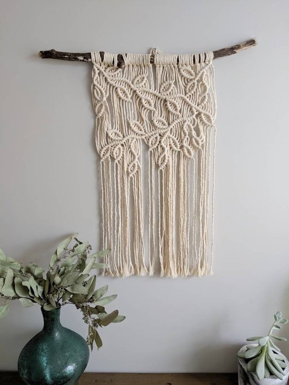 Macrame Vines and Leaves Wall Hanging // Boho Home Decor // Etsy