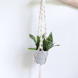 DIY Pattern Macrame Plant Hanger Instructions, Macrame Tutorial PDF, Learn Macrame Plant Holder, How to Macrame, Macrame Knot Guide