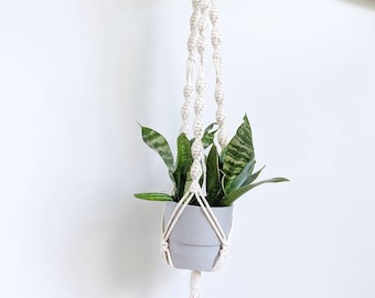 DIY Pattern Macrame Plant Hanger Instructions, Macrame Tutorial PDF, Learn Macrame Plant Holder, How to Macrame, Macrame Knot Guide