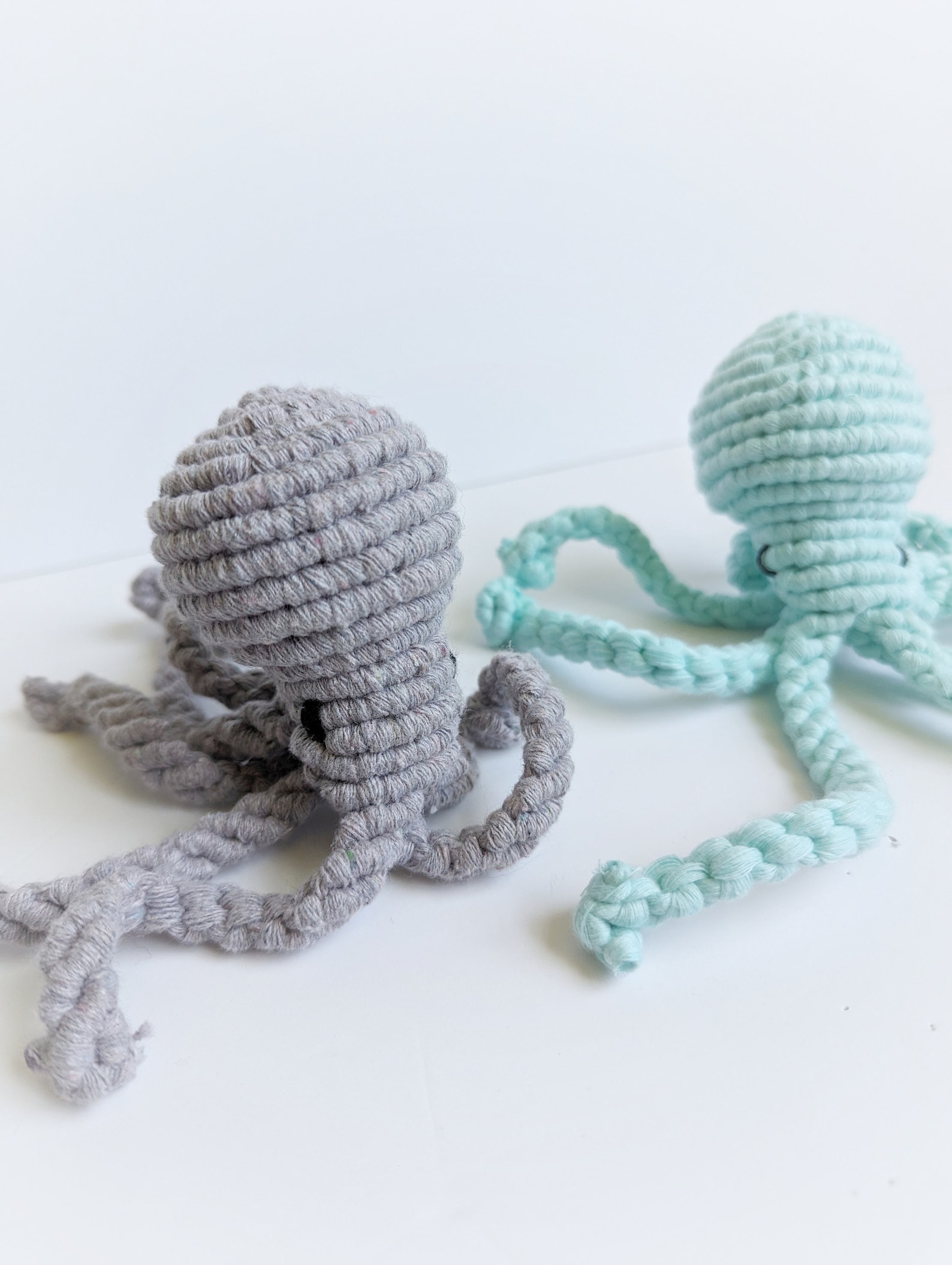 DIY Pattern Macrame 3D Sculpture Alien Squid Instructions, Macrame ...