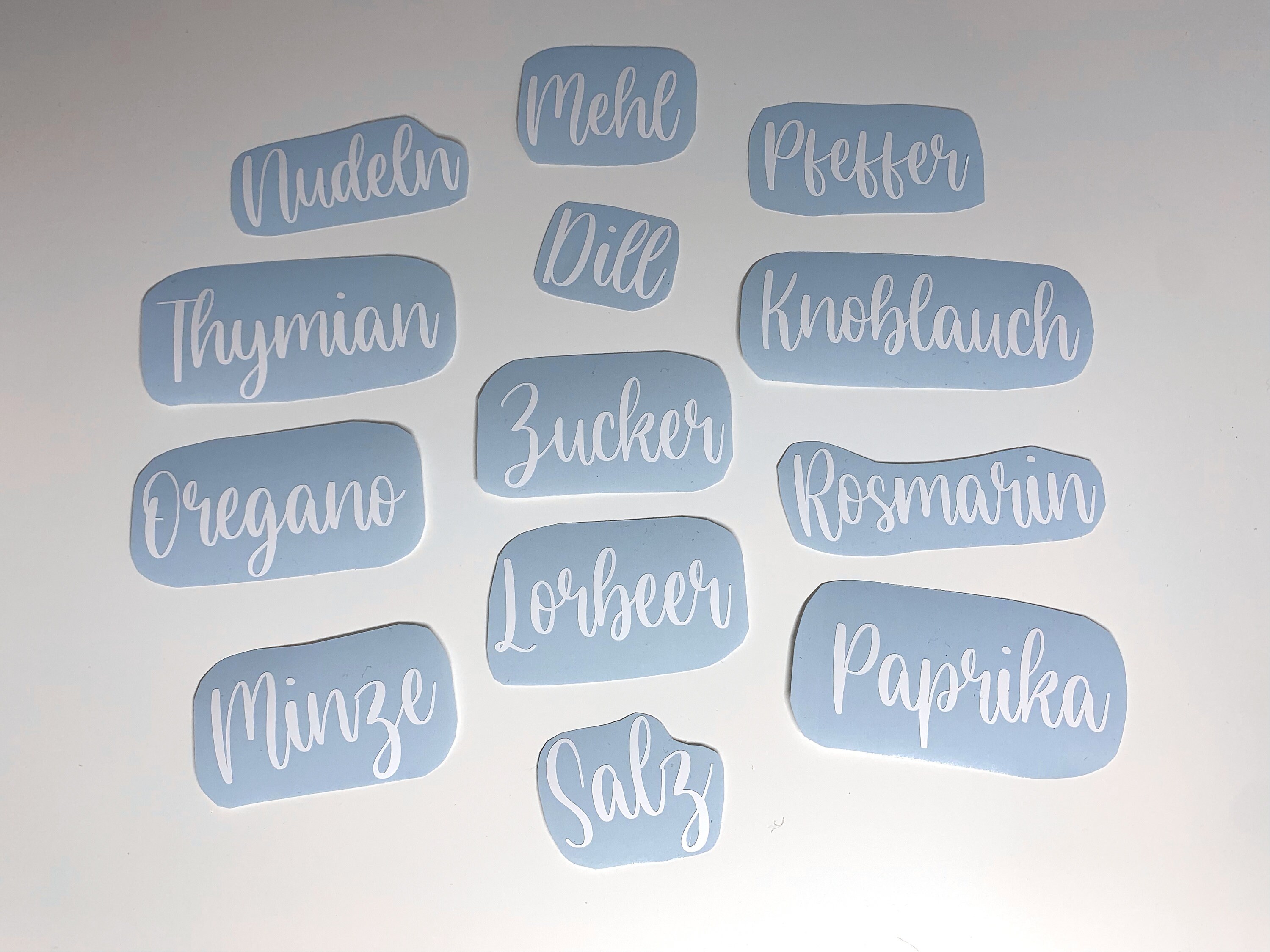 AUFKLEBER Sets Küchen Beschriftung Schriftzug aus Vinyl | Etsy