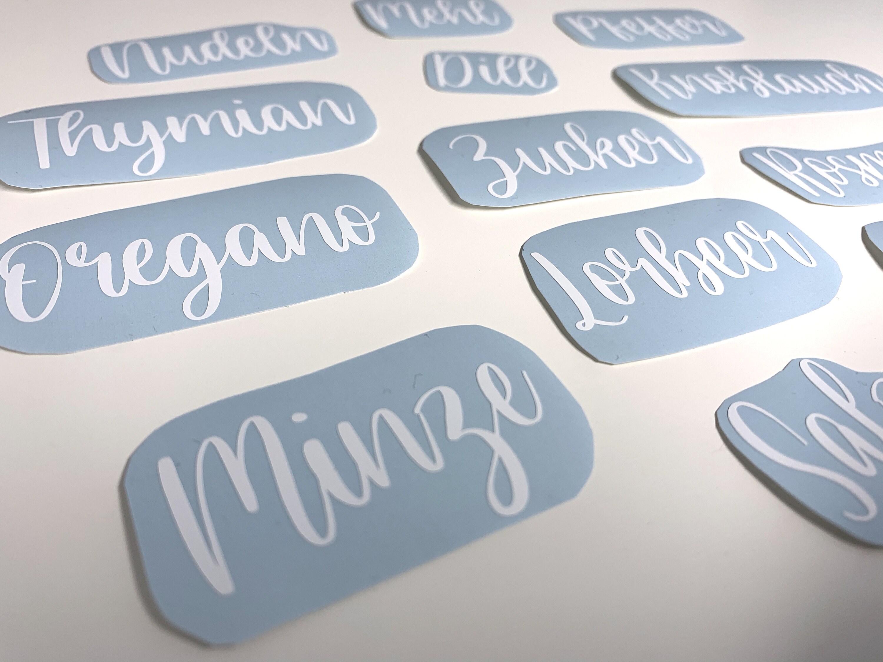 AUFKLEBER Sets Küchen Beschriftung Schriftzug aus Vinyl | Etsy