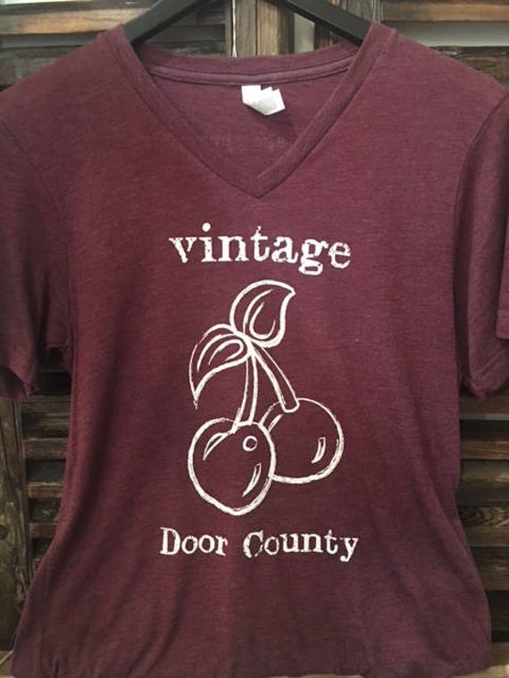 Vintage Apparel Door County V Neck Womens Tri Blend T Shirts Etsy