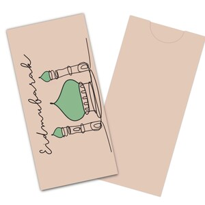 Eid Mubarak Money Envelope With Masjid Illustration. Kids Money Envelope for Eid. Eid Mubarak Money Envelope Digital Download