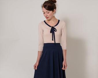 Robe slip « Sunday Dress Blue » à manches longues