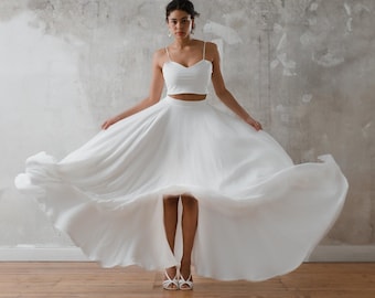 Bridal skirt "Calla" made of cotton muslin