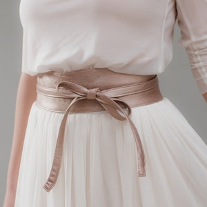 Tie belt rose gold