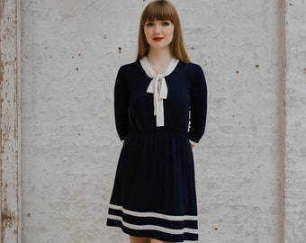 Jersey Dress "My Pearl" Dark Blue