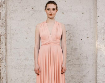 Dress - "Primrose" infinty dress short coralle