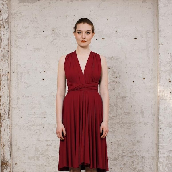 Jerseykleid "Primrose" kurz infinity dress Rot