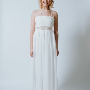 Florlenght Wedding Dress Mimosa with straps image 3