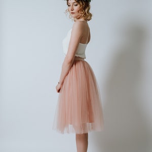 Kleid Pearl Blush mit großem Tüllrock in Pfirsichrosa Bild 3