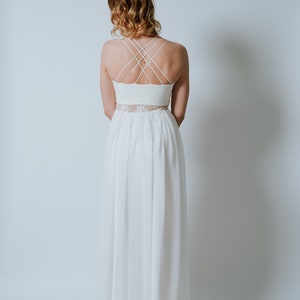 Florlenght Wedding Dress Mimosa with straps image 5